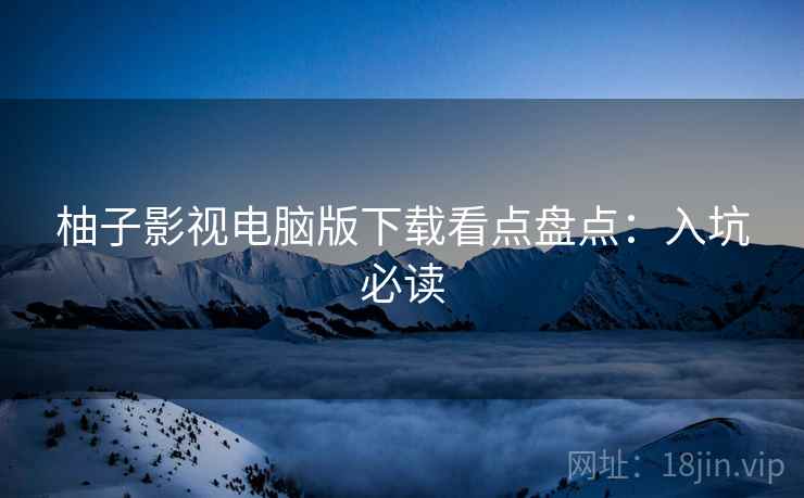 柚子影视电脑版下载看点盘点：入坑必读