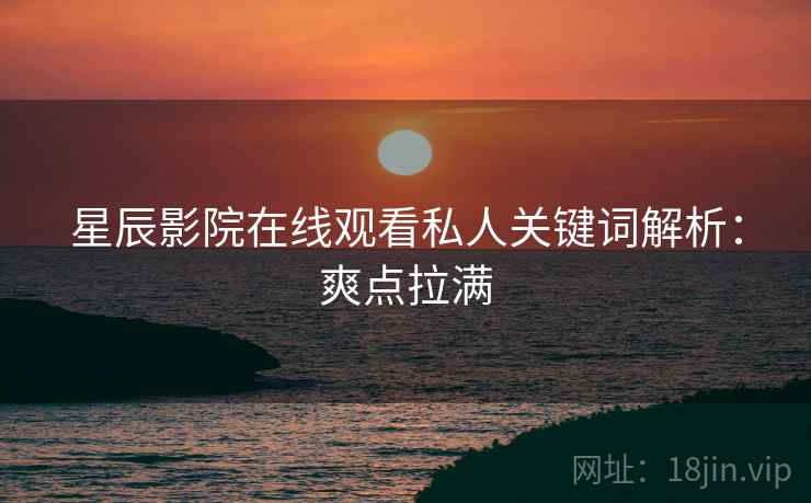 星辰影院在线观看私人关键词解析：爽点拉满