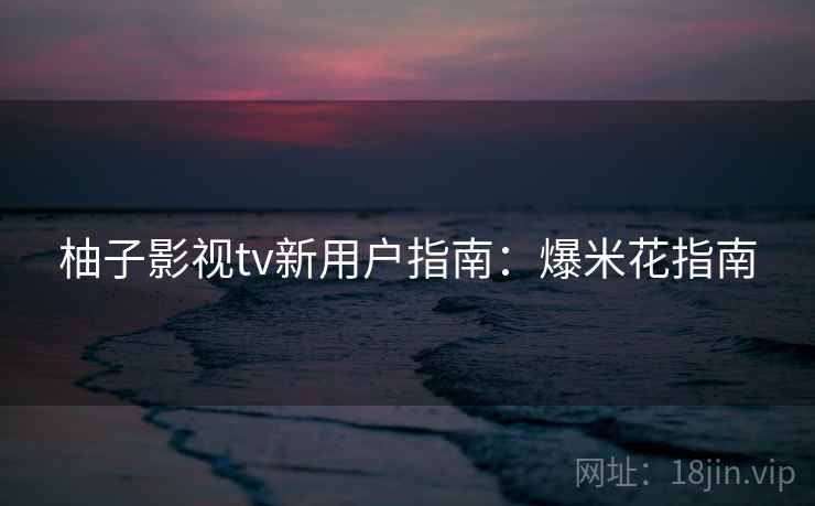 柚子影视tv新用户指南：爆米花指南